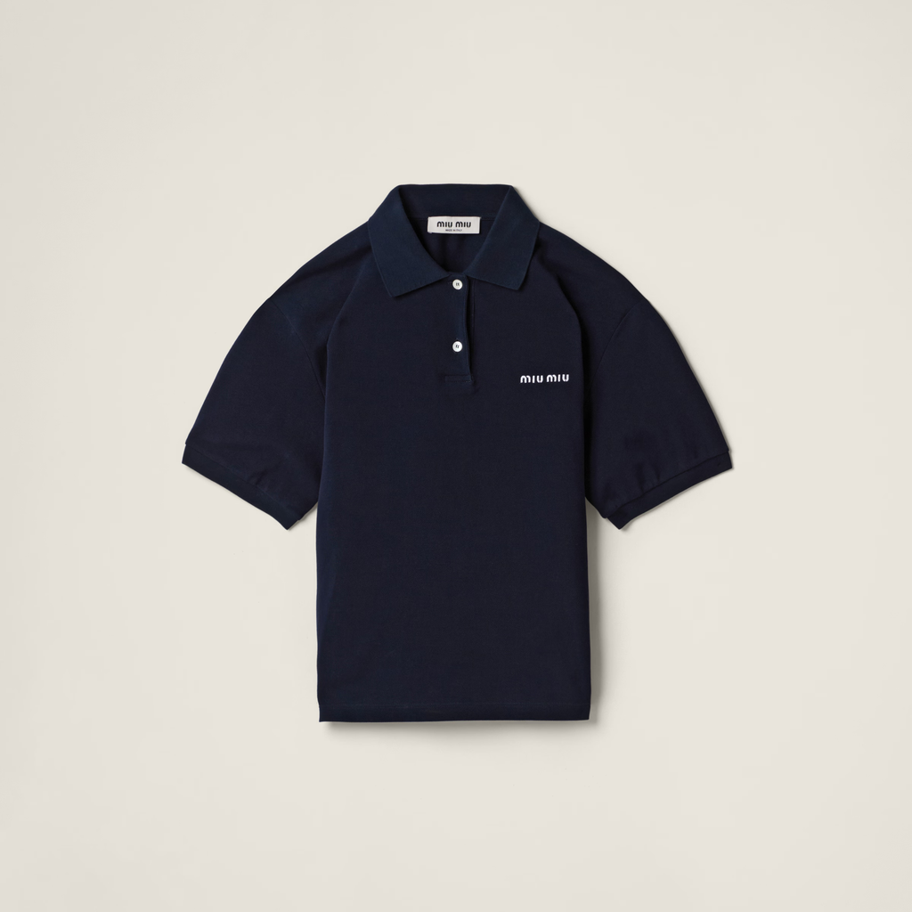Miu Miu Polo in cotone piquet